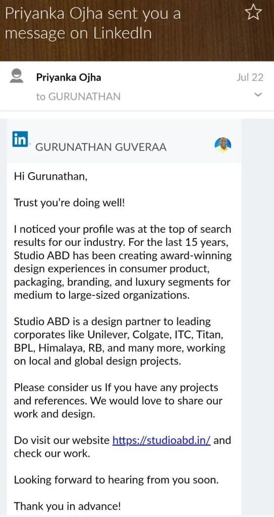 FMCG Corporate Outreach Studio ABD